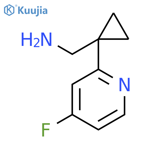 1-(4-fluoropyridin-2-yl)cyclopropylmethanamine structure