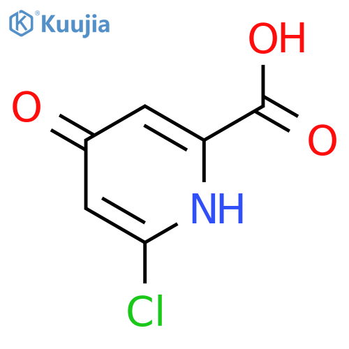 6-chloro-4-hydroxypyridine-2-carboxylic acid structure