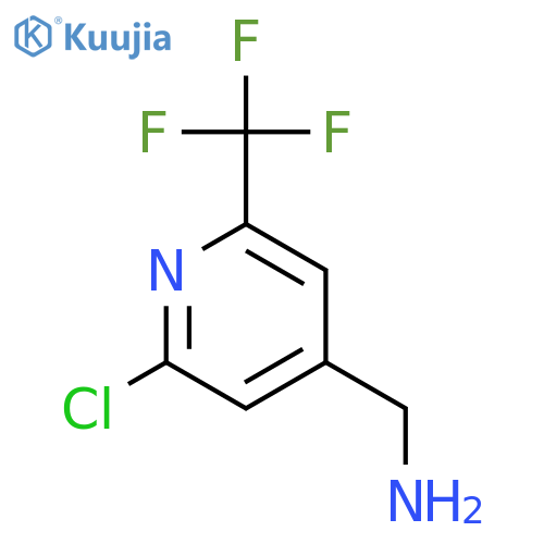[2-chloro-6-(trifluoromethyl)pyridin-4-yl]methanamine structure