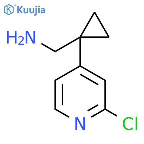 1-1-(2-chloropyridin-4-yl)cyclopropylmethanamine structure