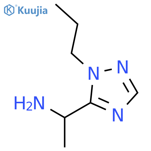 1-(1-Propyl-1H-1,2,4-triazol-5-yl)ethanamine structure