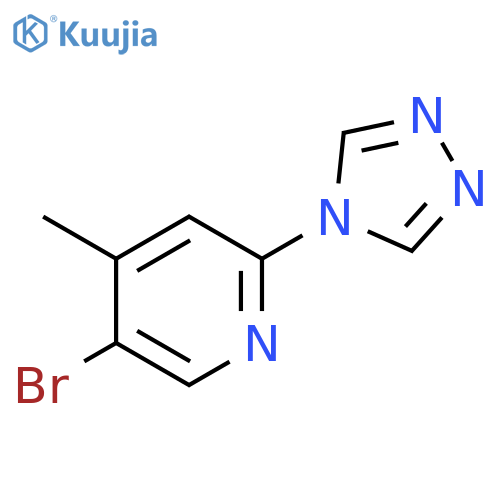 5-Bromo-4-methyl-2-(4H-1,2,4-triazol-4-yl)pyridine structure