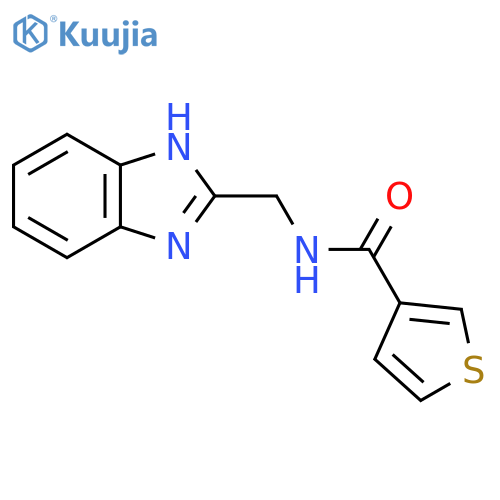 N-(1H-1,3-benzodiazol-2-yl)methylthiophene-3-carboxamide structure