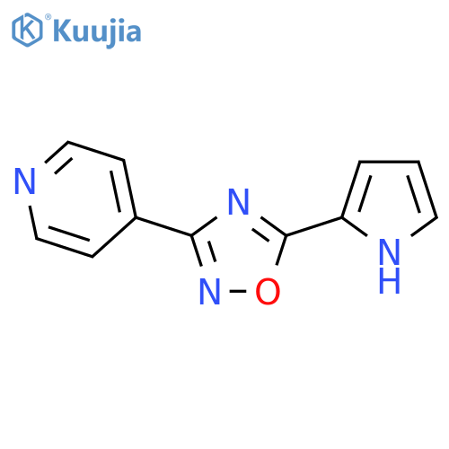 4-[5-(1H-pyrrol-2-yl)-1,2,4-oxadiazol-3-yl]pyridine structure