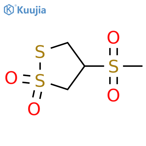 1,2-Dithiolane, 4-(methylsulfonyl)-, 1,1-dioxide structure