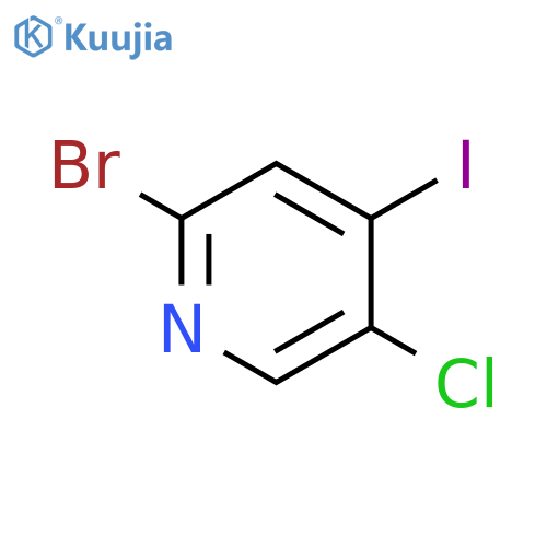 2-Bromo-5-chloro-4-iodopyridine structure