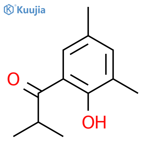1-(2-hydroxy-3,5-dimethylphenyl)-2-methylpropan-1-one structure