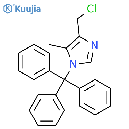 4-(Chloromethyl)-5-methyl-1-trityl-1H-imidazole structure