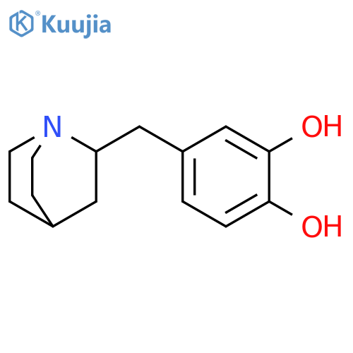 1,2-Benzenediol, 4-(1-azabicyclo[2.2.2]oct-2-ylmethyl)- structure