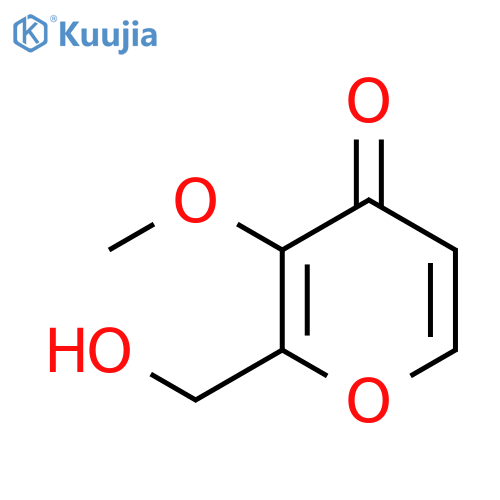 4H-Pyran-4-one, 2-(hydroxymethyl)-3-methoxy- structure