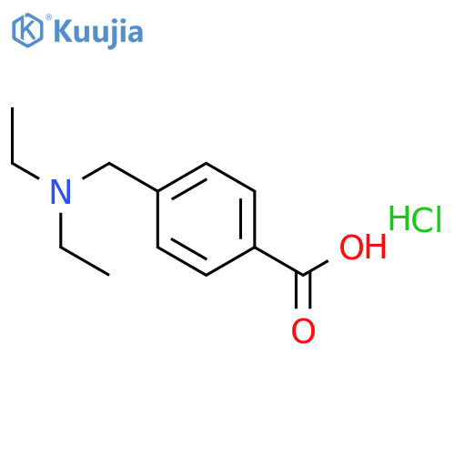 4-((Diethylamino)methyl)benzoic acid hydrochloride structure