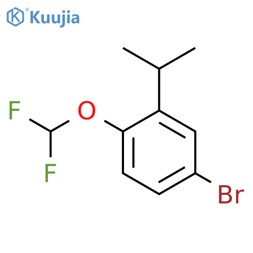 4-Bromo-1-(difluoromethoxy)-2-isopropylbenzene structure