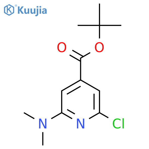 2-Chloro-6-dimethylamino-isonicotinic acid tert-butyl ester structure