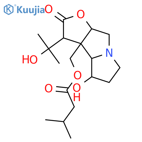Senecicaudatine; O-(3-Methylbutanoyl) structure