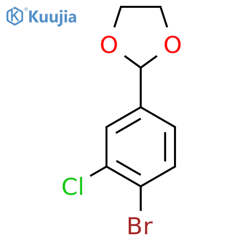 2-(4-Bromo-3-chlorophenyl)-1,3-dioxolane structure