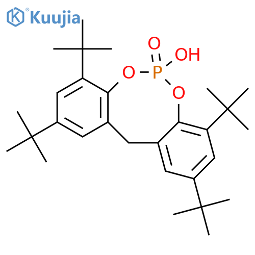 12H-Dibenzo[d,g][1,3,2]dioxaphosphocin, 2,4,8,10-tetrakis(1,1-dimethylethyl)-6-hydroxy-, 6-oxide structure