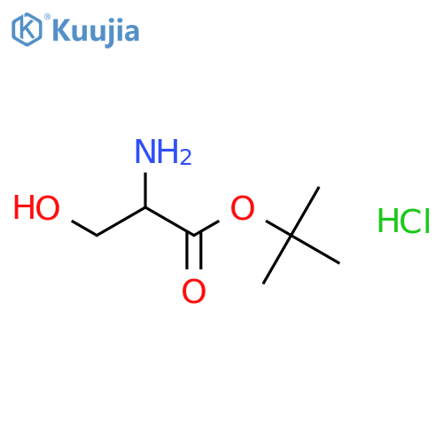 tert-butyl (2S)-2-amino-3-hydroxypropanoate hydrochloride structure