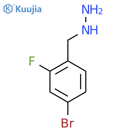 (4-bromo-2-fluorophenyl)methylhydrazine structure