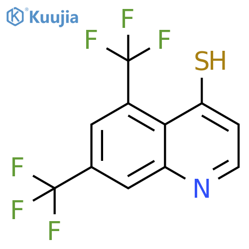 4-Quinolinethiol, 5,7-bis(trifluoromethyl)- structure