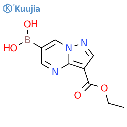 [3-(ethoxycarbonyl)pyrazolo[1,5-a]pyrimidin-6-yl]boronic acid structure