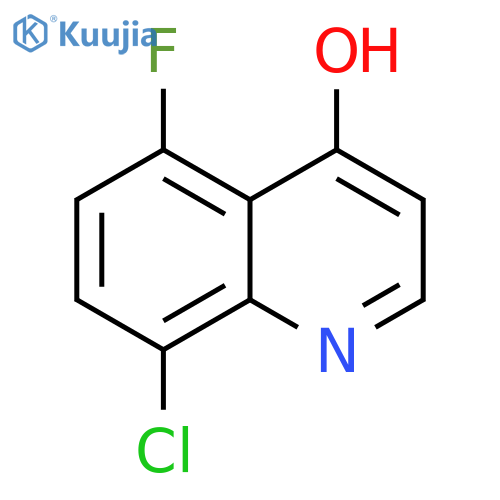 4-Quinolinol, 8-chloro-5-fluoro- structure