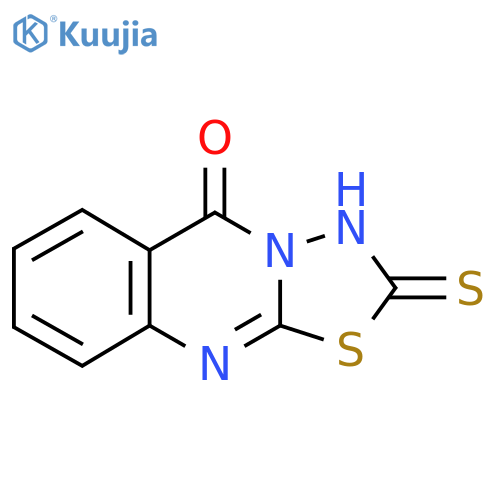 2,3-Dihydro-2-thioxo-5H-1,3,4-thiadiazolo2,3-bquinazolin-5-one structure