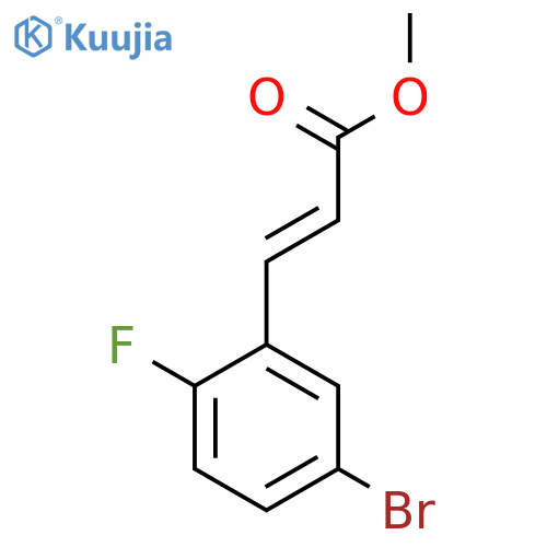 (2E)-3-(5-Bromo-2-fluorophenyl)-2-propenoic acid, methyl ester structure