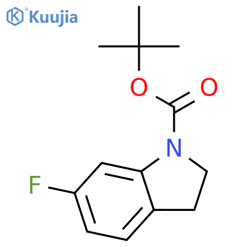 tert-Butyl 6-fluoroindoline-1-carboxylate structure