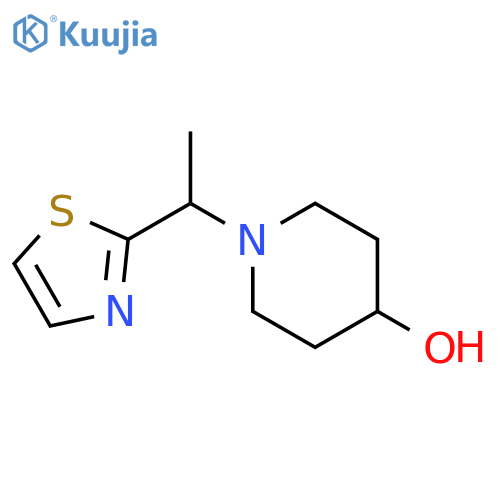 1-(1-(Thiazol-2-yl)ethyl)piperidin-4-ol structure