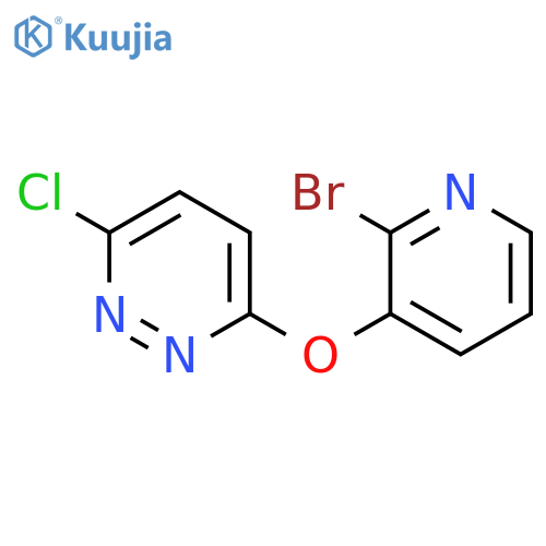 3-[(2-Bromo-3-pyridinyl)oxy]-6-chloropyridazine structure