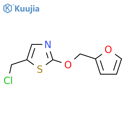 5-(Chloromethyl)-2-(2-furanylmethoxy)thiazole structure
