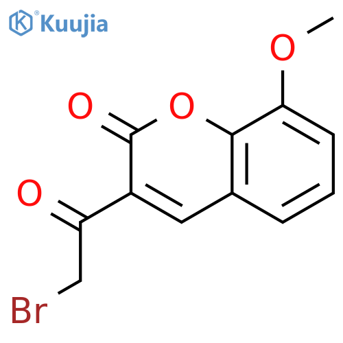 3-(2-bromoacetyl)-8-methoxy-2H-chromen-2-one structure