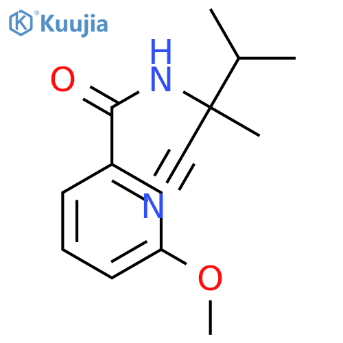 N-(1-cyano-1,2-dimethylpropyl)-3-methoxybenzamide structure