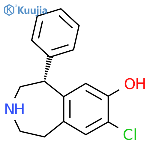 1H-3-Benzazepin-7-ol,8-chloro-2,3,4,5-tetrahydro-5-phenyl-, (5R)- structure