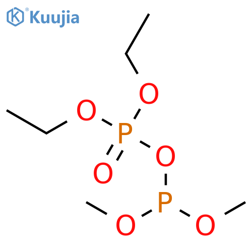 Diphosphoric(III,V)acid, P',P'-diethyl P,P-dimethyl ester (9CI) structure