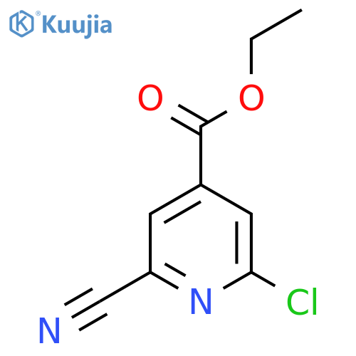 Ethyl 2-chloro-6-cyanoisonicotinate structure