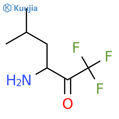 3-Amino-1,1,1-trifluoro-5-methylhexan-2-one structure