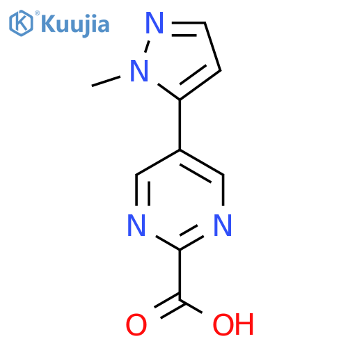 5-(1-Methyl-1H-pyrazol-5-yl)-2-Pyrimidinecarboxylic acid structure