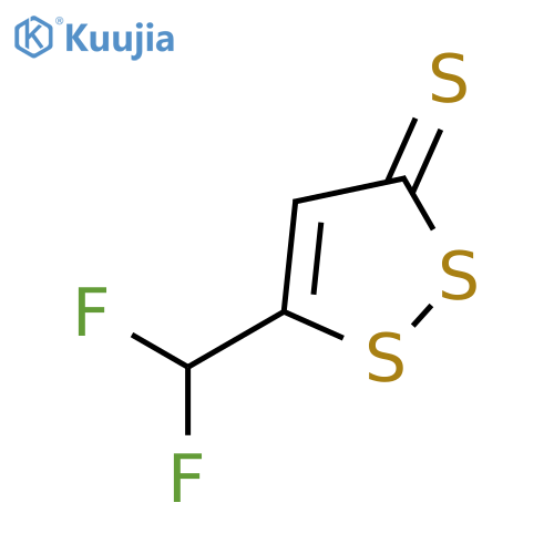 5-(Difluoromethyl)-3H-1,2-dithiole-3-thione structure