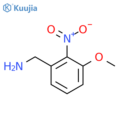 (3-methoxy-2-nitrophenyl)methanamine structure