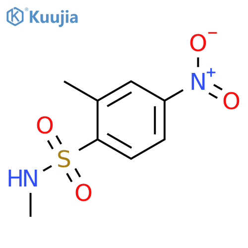 N,2-dimethyl-4-nitrobenzene-1-sulfonamide structure