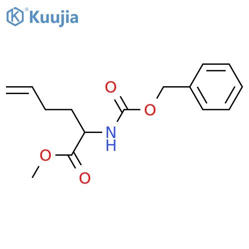 5-Hexenoic acid, 2-[[(phenylmethoxy)carbonyl]amino]-, methyl ester structure