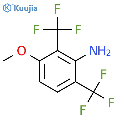 2,6-Bis(trifluoromethyl)-3-methoxyaniline structure