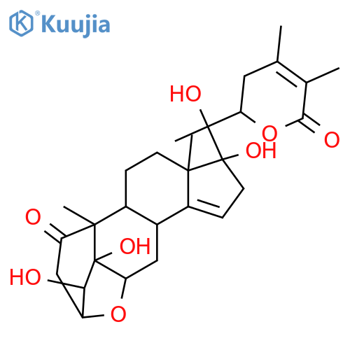 Ergosta-14,24-dien-26-oicacid, 3,6-epoxy-4,5,17,20,22-pentahydroxy-1-oxo-, d-lactone, (3a,4b,5b,6a,17a,22R)- (9CI) structure