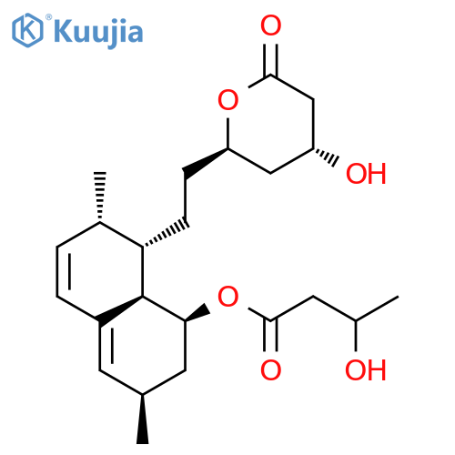Butanoic acid,3-hydroxy-,(1S,3R,7S,8S,8aR)-1,2,3,7,8,8a-hexahydro-3,7-dimethyl-8-[2-[(2R,4R)-tetrahydro-4-hydroxy-6-oxo-2H-pyran-2-yl]ethyl]-1-naphthalenylester structure