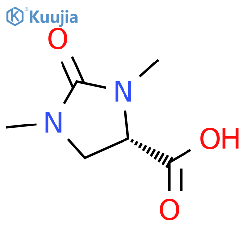 (4S)-1,3-dimethyl-2-oxoimidazolidine-4-carboxylic acid structure