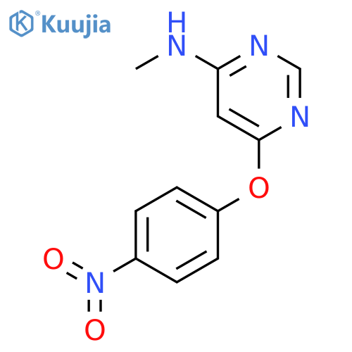 N-Methyl-6-(4-nitrophenoxy)-4-pyrimidinamine structure