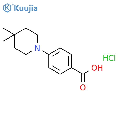 4-(4,4-Dimethylpiperidin-1-yl)benzoic acid hydrochloride structure