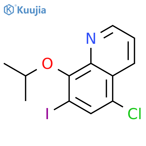 5-Chloro-7-iodo-8-isopropoxyquinoline structure