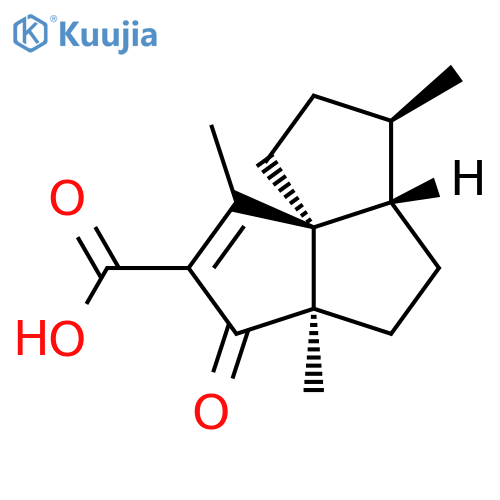 Cyclopenta[c]pentalene-2-carboxylic acid, 3,3a,4,5,5a,6,7,8-octahydro-1,3a,6-trimethyl-3-oxo-, (3aR,5aS,6R,8aR)- (9CI) structure